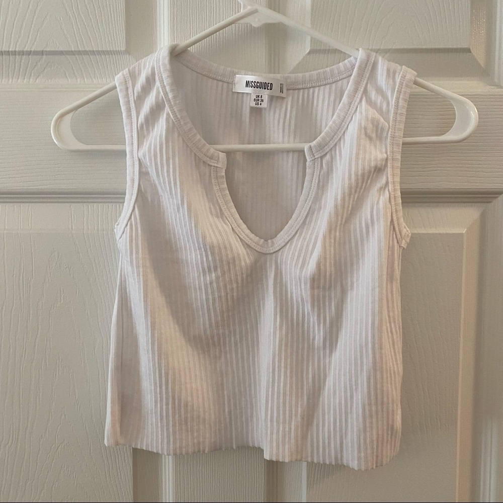 Missguided cropped tank top